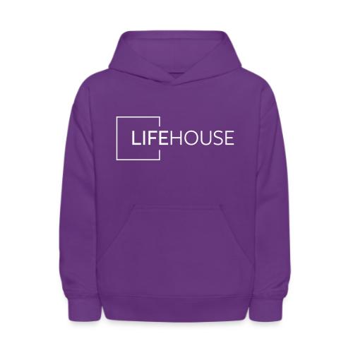LH Logo White - Kids' Hoodie