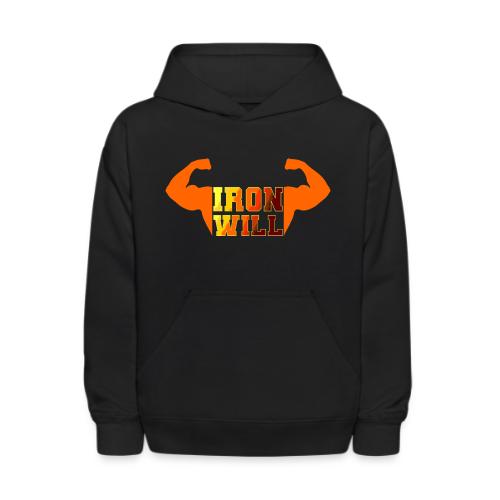 Bodybuilding: Iron Will Power - Kids' Hoodie