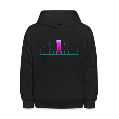 Number 1 in Magenta: Varsity Font - Kids' Hoodie