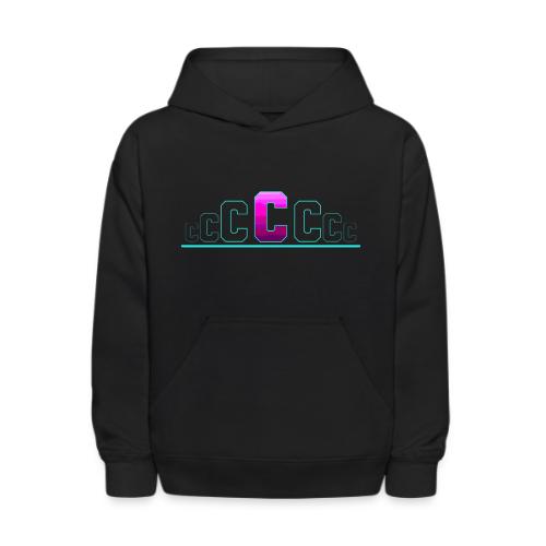 Letter C – Capital Varsity Alphabet Monogram - Kids' Hoodie