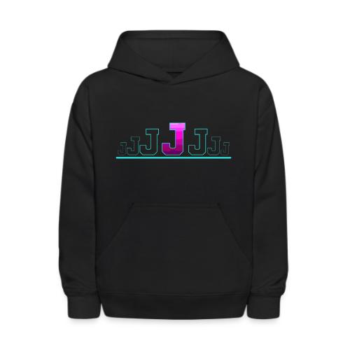 Letter J – Capital Varsity Alphabet Monogram - Kids' Hoodie