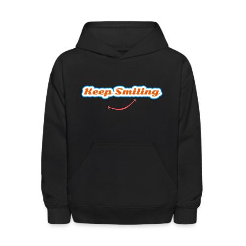 Keep Smiling Positive Vibes Graphic - Kids' Hoodie