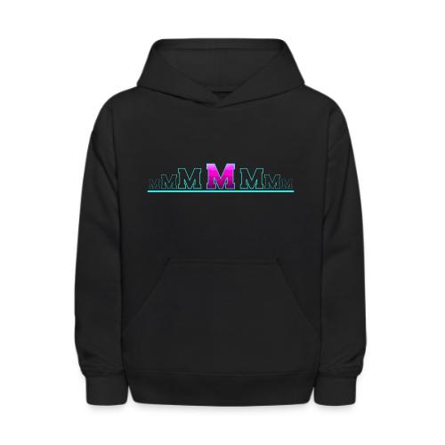 Letter M – Capital Varsity Alphabet Monogram - Kids' Hoodie