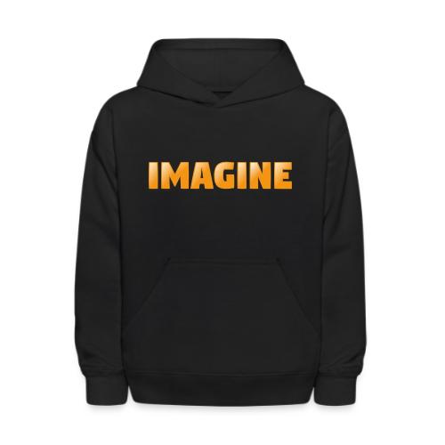 Imagine Word Art – Creative Gradient Design - Kids' Hoodie