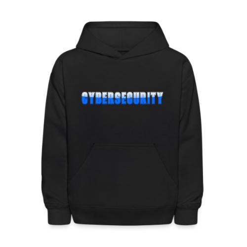 Cybersecurity Word Art Design - Kids' Hoodie