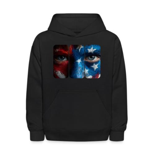 USA: Painted for the Flag - Kids' Hoodie