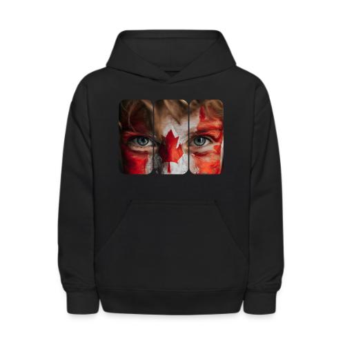 Canada: Maple Leaf Gaze - Kids' Hoodie