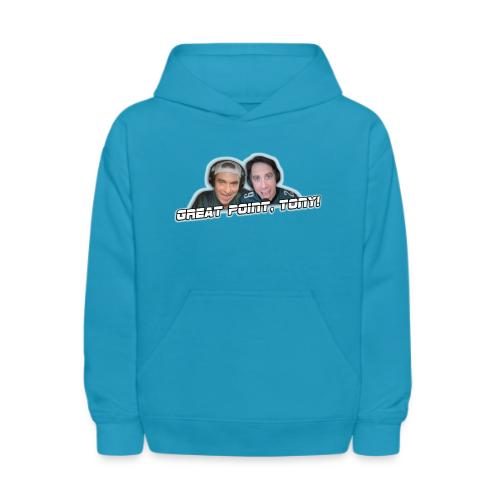 GREAT POINT, TONY! (with glow) - Kids' Hoodie