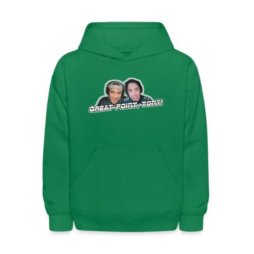 GREAT POINT, TONY! (with glow) - Kids' Hoodie