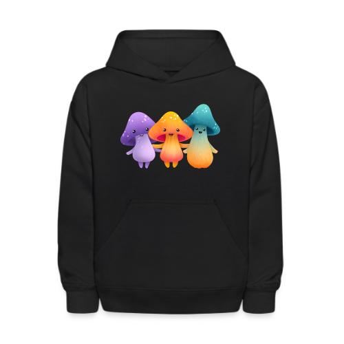 Cheerful Mushroom Friends - Kids' Hoodie