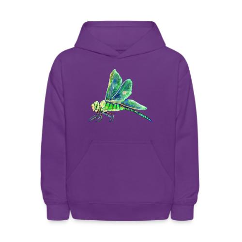 green dragonfly - Kids' Hoodie