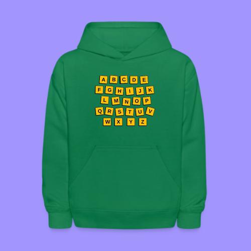 English 26 Alphabet Letters Put in Order - Kids' Hoodie