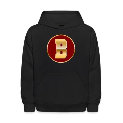 Letter B – Capital Varsity Alphabet Monogram - Kids' Hoodie
