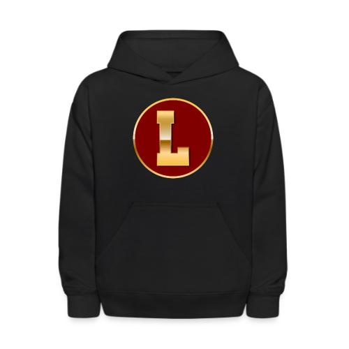 Letter L – Capital Varsity Alphabet Monogram - Kids' Hoodie