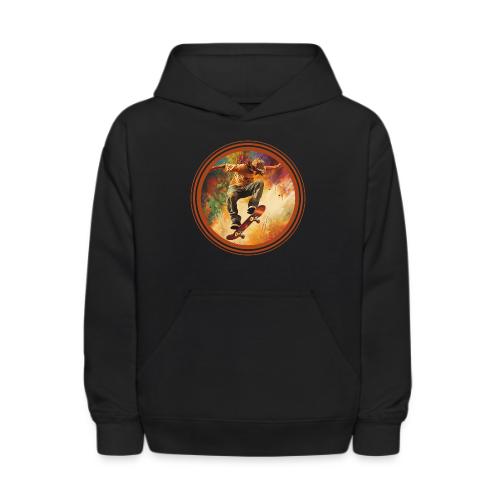 Skateboarding Mode On - Kids' Hoodie