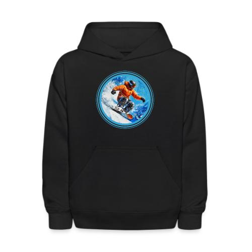 Snowboarding Motion - Kids' Hoodie