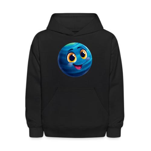 Smiling Blue Planet - Kids' Hoodie