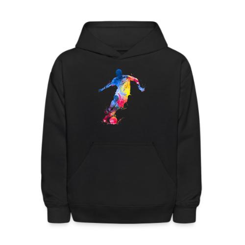Soccer: Splash Kick - Kids' Hoodie