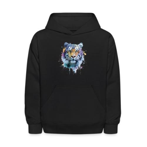 Splash-Art Tiger Face - Kids' Hoodie