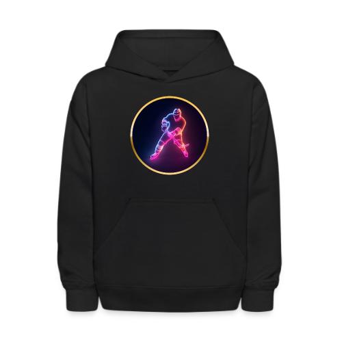 Hockey: Neon Ice Strike - Kids' Hoodie