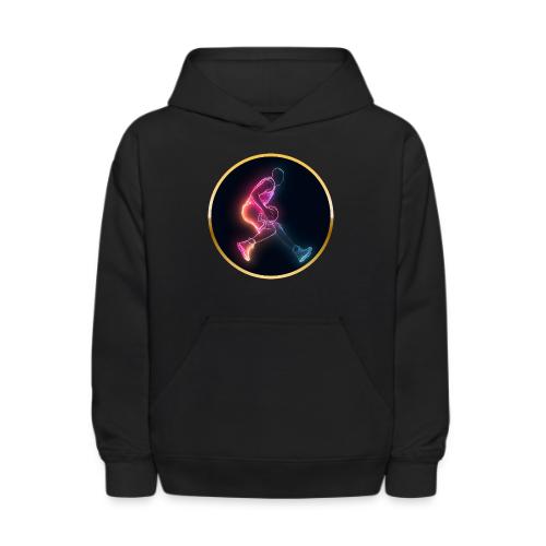 Basketball: Golden Court Glow - Kids' Hoodie