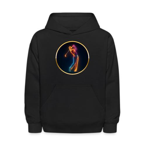Neon Golf Motion - Kids' Hoodie