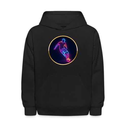 Soccer: Neon Golden Goal - Kids' Hoodie