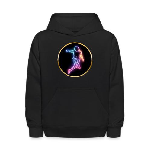 Soccer: Neon Goal Fusion - Kids' Hoodie