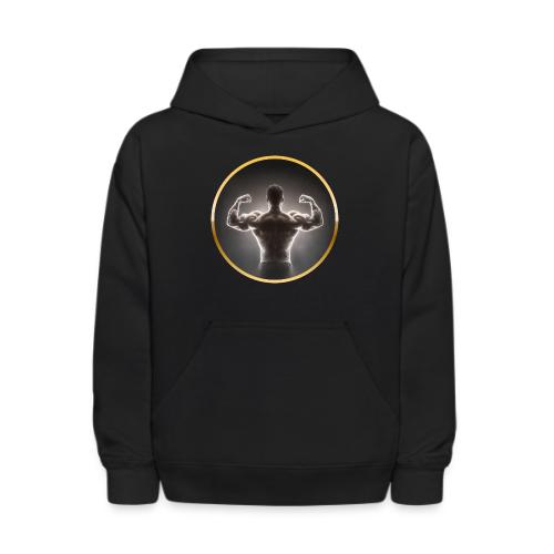 Bodybuilding: Neon Strength Frame - Kids' Hoodie