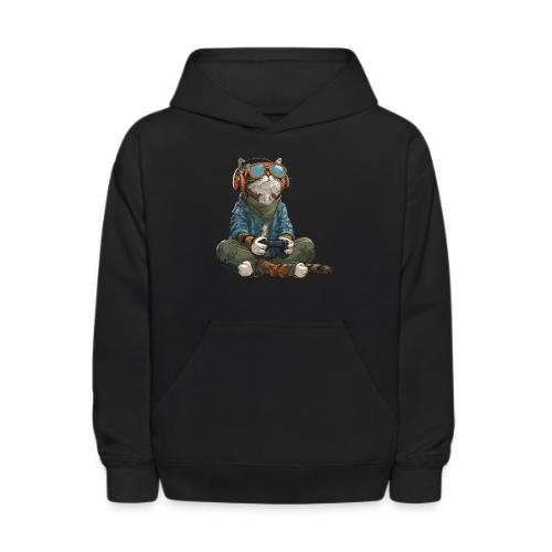 Cat: Purrfect Player - Kids' Hoodie