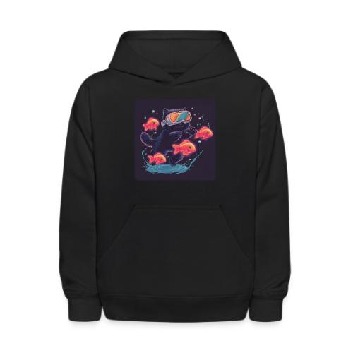 Cyber Cat Splash - Kids' Hoodie