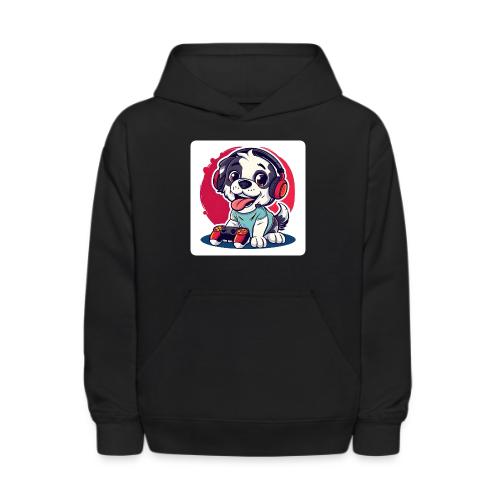Puppy: Playful Paws Gaming Buddy - Kids' Hoodie