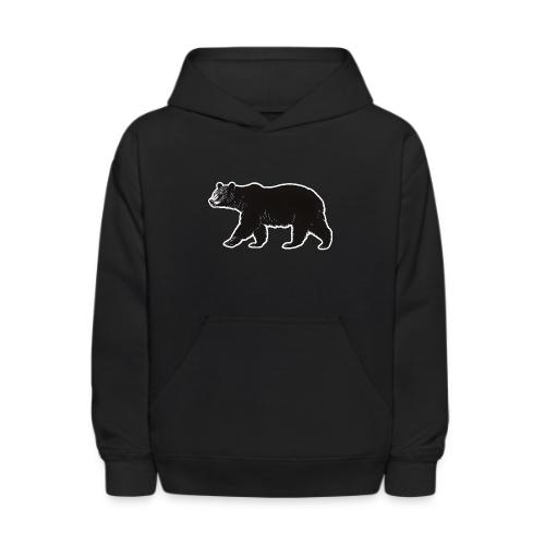 Midnight Black Bear - Kids' Hoodie