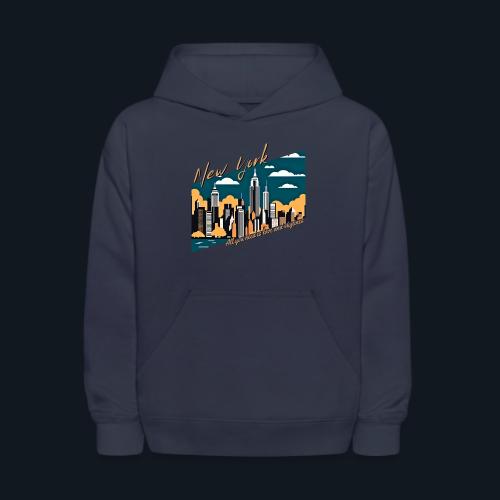 New York All you need is love and skylines - Kids' Hoodie