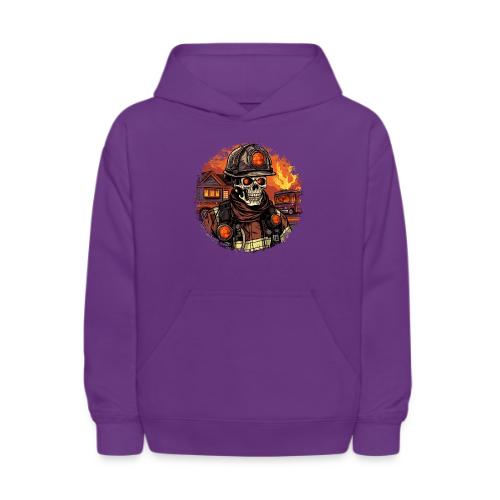 Skeletons Firefighter / fireman skeleton - Kids' Hoodie