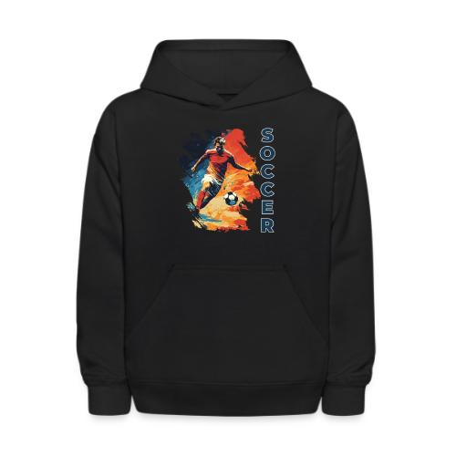 Soccer Action Pulse - Kids' Hoodie