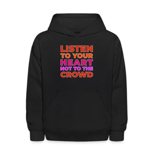 Heart Over Hype - Kids' Hoodie