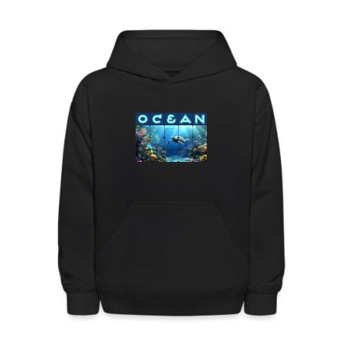 Ocean: Turtle Drift - Kids' Hoodie