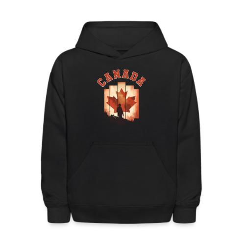 Proud Canadian Shadow - Kids' Hoodie