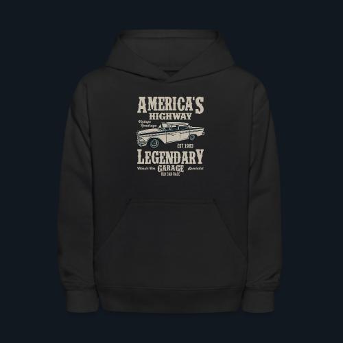 America's Highway Legendary Garage - Kids' Hoodie