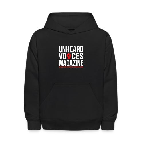 Unheard Voices Magazine with fist - Kids' Hoodie