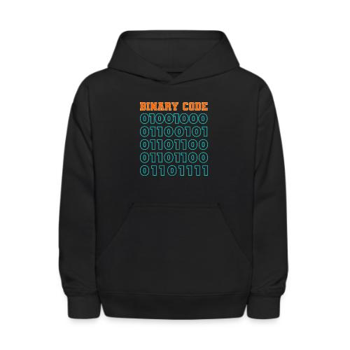 Say Hello in Binary code - Kids' Hoodie