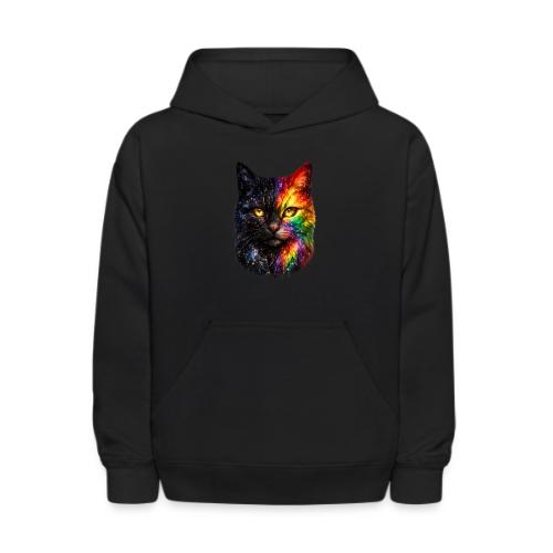 Cosmic Galaxy Rainbow Cat - Kids' Hoodie