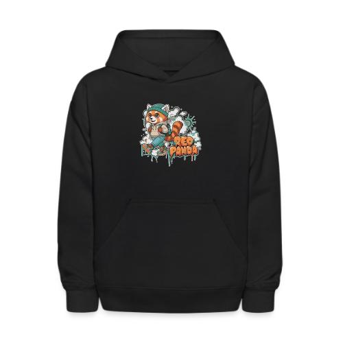 Red Panda Street Graffiti Vibes - Kids' Hoodie