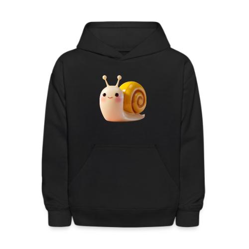 Sweet Cartoon Baby Snail Full of Joy - Kids' Hoodie