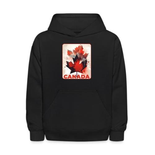Canada Inked Leaf - Kids' Hoodie