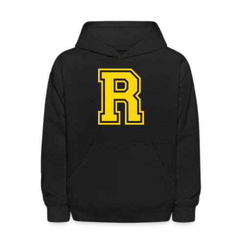 Letter R – Capital Athletic Alphabet Monogram - Kids' Hoodie
