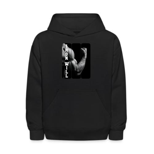 Bodybuilding: Iron Will - Kids' Hoodie