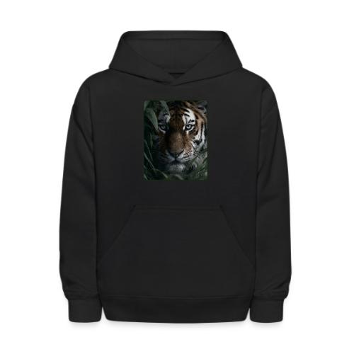 Tiger Jungle Eyes Wildlife Design - Kids' Hoodie