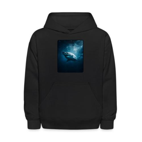 Great White Shark Ocean Design - Kids' Hoodie